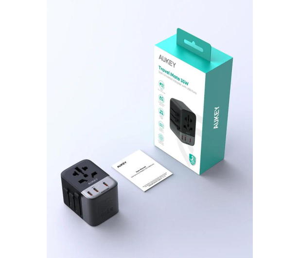 Aukey Ładowarka turystyczna Travel Mate GaN 35W USB - 1471899 - zdjęcie 3